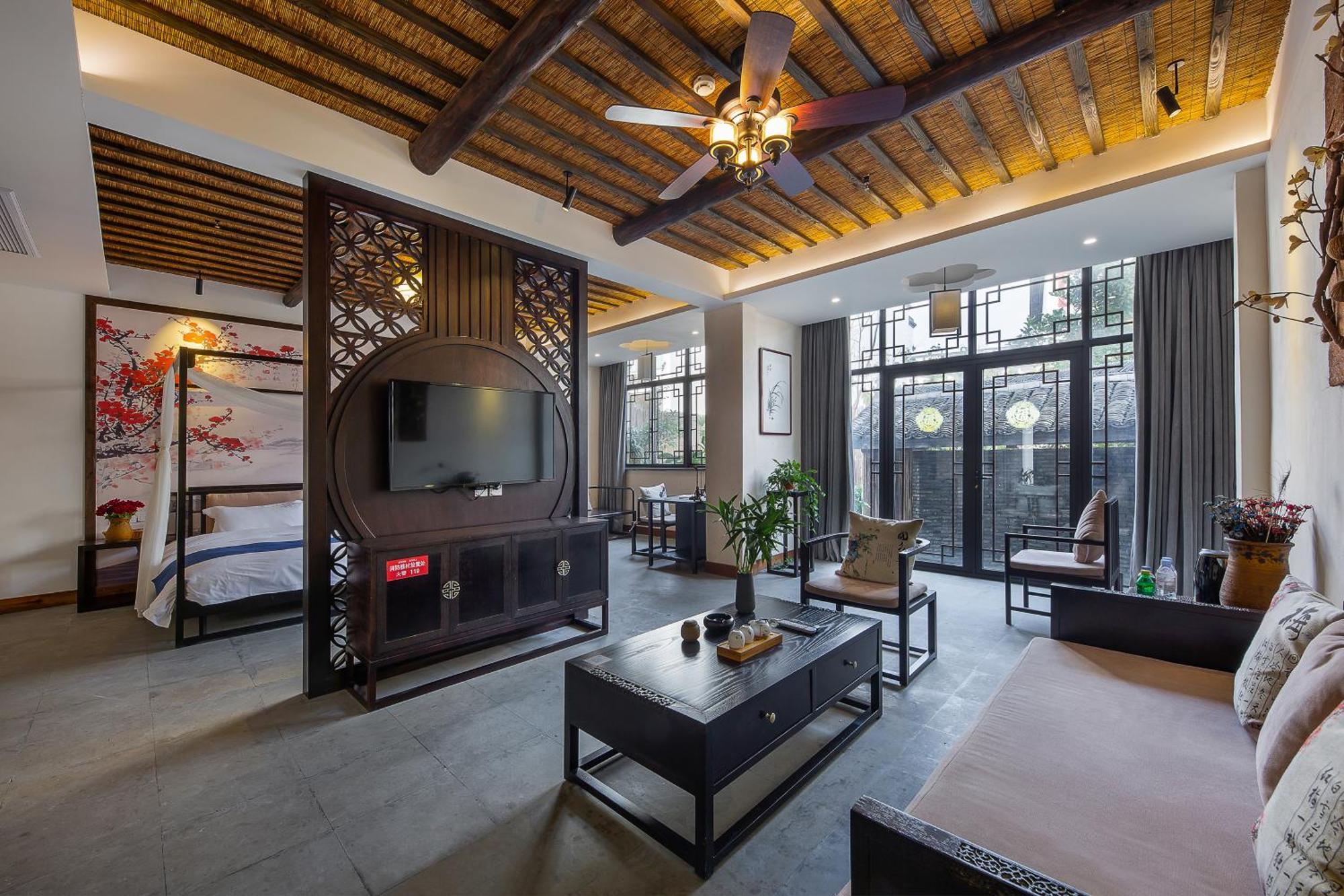 Tingjian Musu Private Soup Design Homestay - South Gate Of Wuzhen Xizha Scenic Area Tongxiang Dış mekan fotoğraf